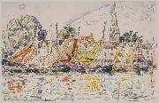 Paul Signac Fishing Boats oil painting reproduction